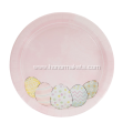 14PCS Easter Round Paper Plates